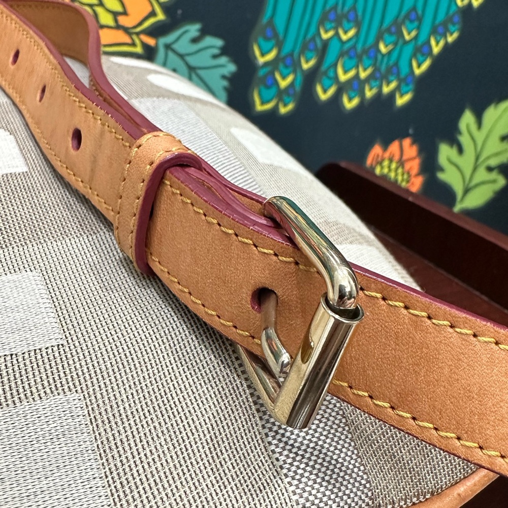 Bally Bhayla Vintage Monogram Canvas & Leather Crossbody Bag - Picture 9 of 15
